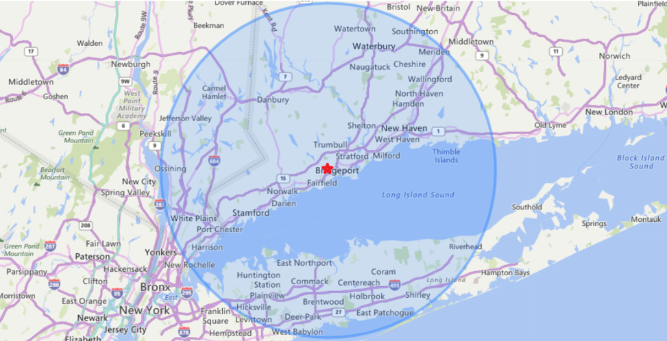 Map Radius Nutmeg