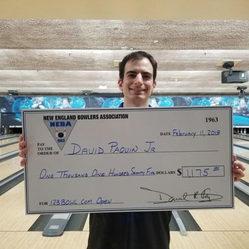 Dave Paquin Jr. Wins First TItle at 123Bowl.com Open