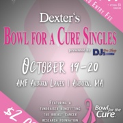 Flyer Dexter $55 Bowl for the Cure sponsored by DJ's Pro Shop