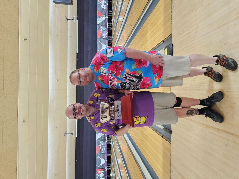 Brian Gaskill and Michael Puzo win the GMS Decorative Concrete Over / Under 50 Doubles presented by Turbo Driven to Bowl at Bowlero Cranston on Saturday, June 8, 2024.